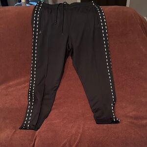 Victoria's Secret Black Track Pants with White Detailing